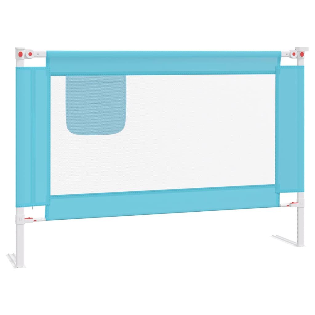 furnicato Bettschutzgitter Bettgitter 100 x 25 cm Blau mit verstellbarer Höhe 70-95 cm (1 St)
