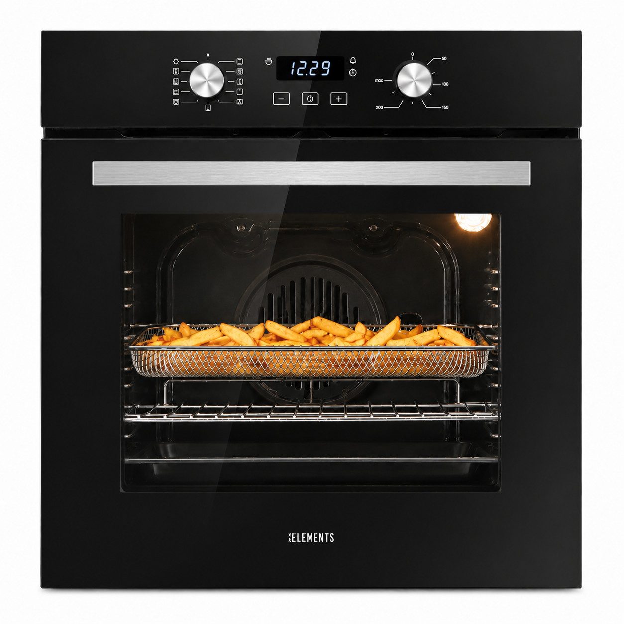 KB Elements Einbaubackofen 73 Liter, 60 cm Breit, Air Fry, Steam CLEAN, Steam Clean, Air Fry Funktion inklusive Air Fry Korb, Steam Clean