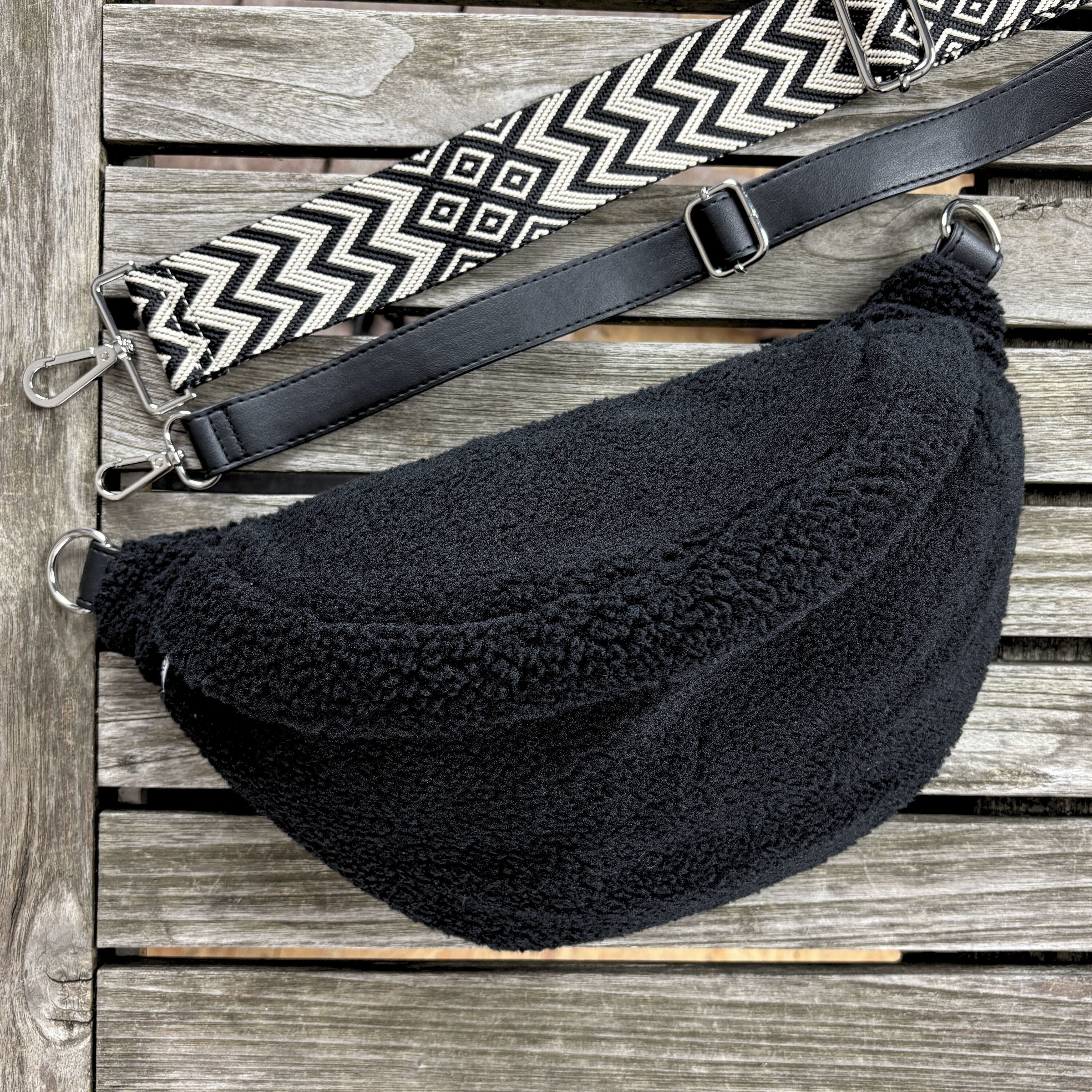MAONI Bauchtasche Teddy Schwarz (Spar-Set, Bestandteile: 1x Tasche, 2x Tasc günstig online kaufen