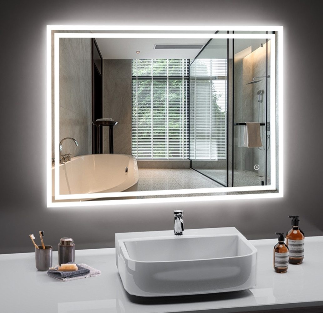 PESENXAN Badspiegel mit Beleuchtung, LED Badezimmer günstig online kaufen