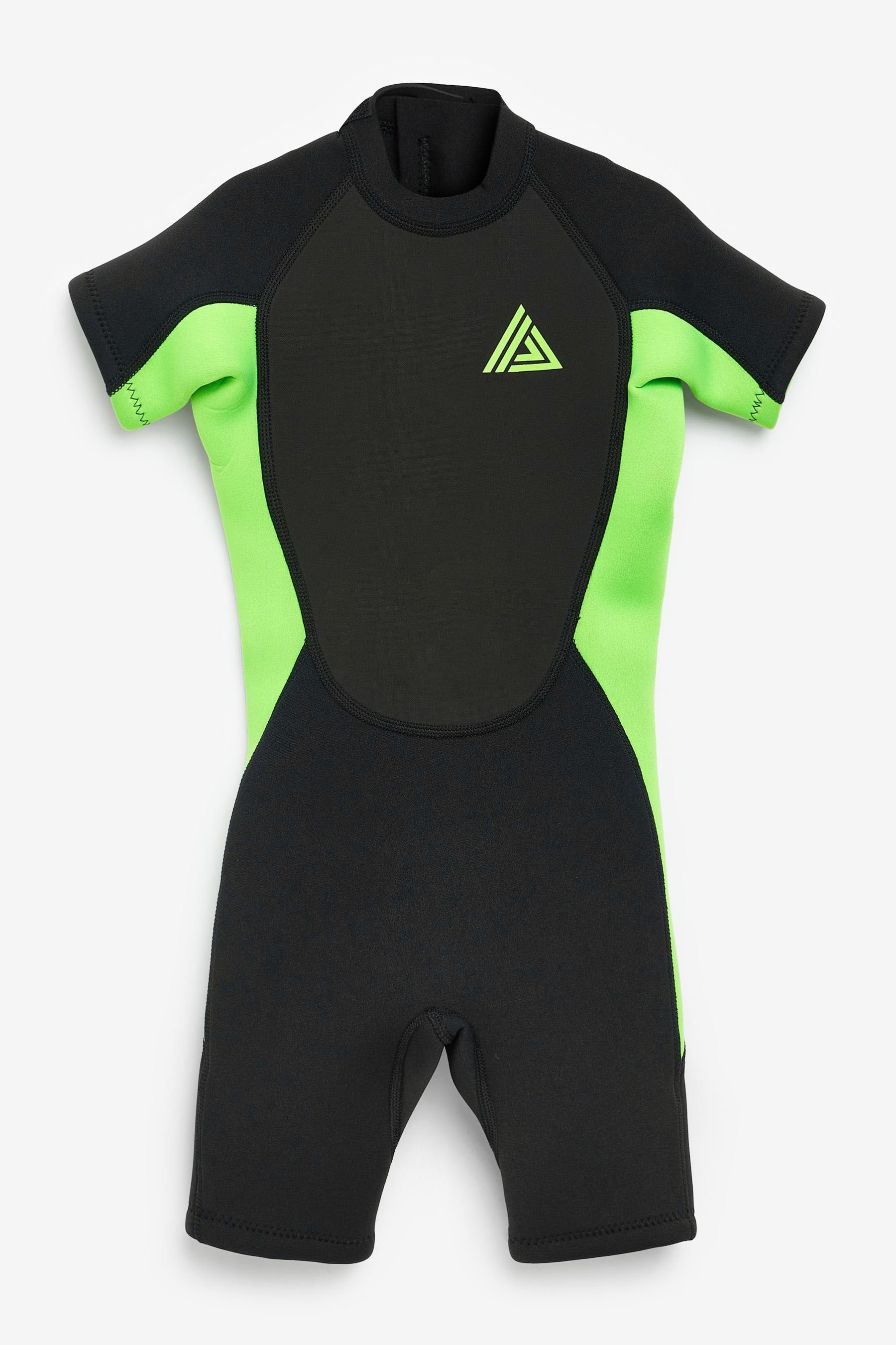 Next Neoprenanzug Neoprenanzug (1-tlg) Black and Green Short Sleeve