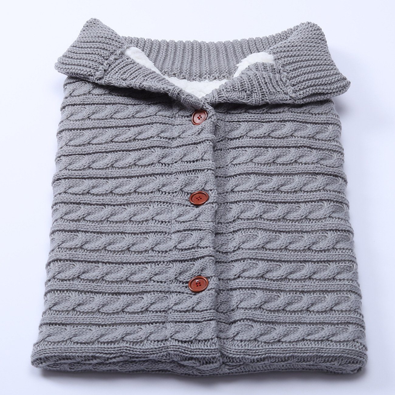 Schlafsack Neugeboren Babyschlafsack Schlafsack Kinderwagen für Monat Warmer 0-12 Warmer, für Babys XDeer gray1 Baby Wickelwickel Wickeldecke