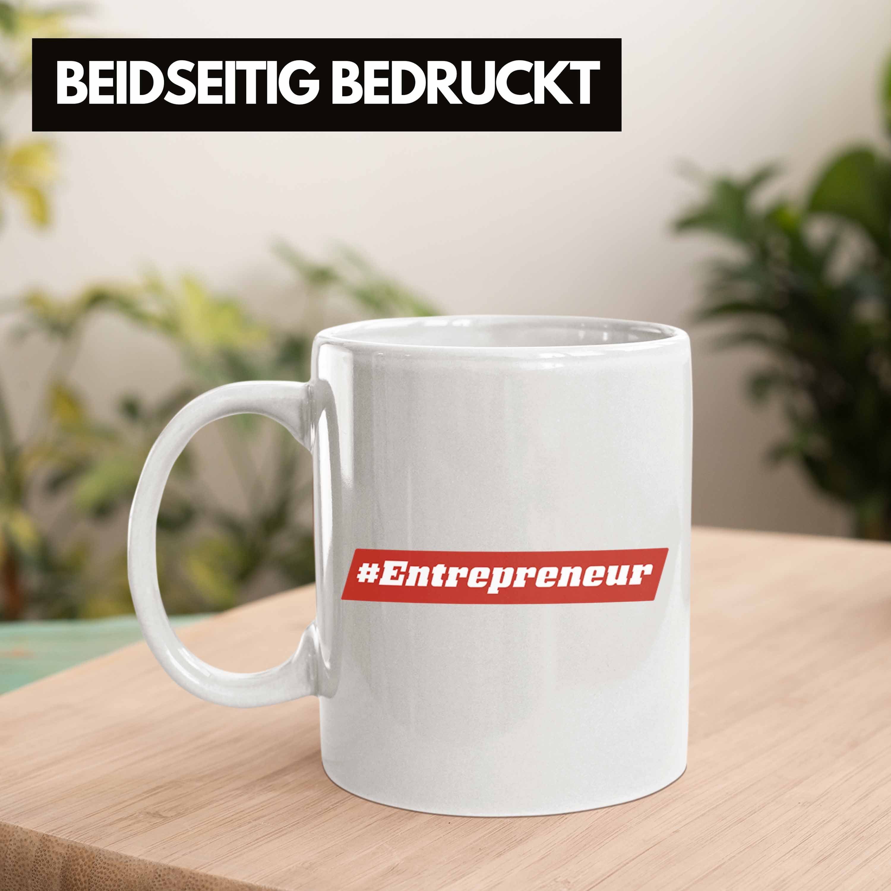 Trendation Tasse Entrepreneur Trendation Spruch Tasse Motivation - Weiss Geschenk Entrepreneurship