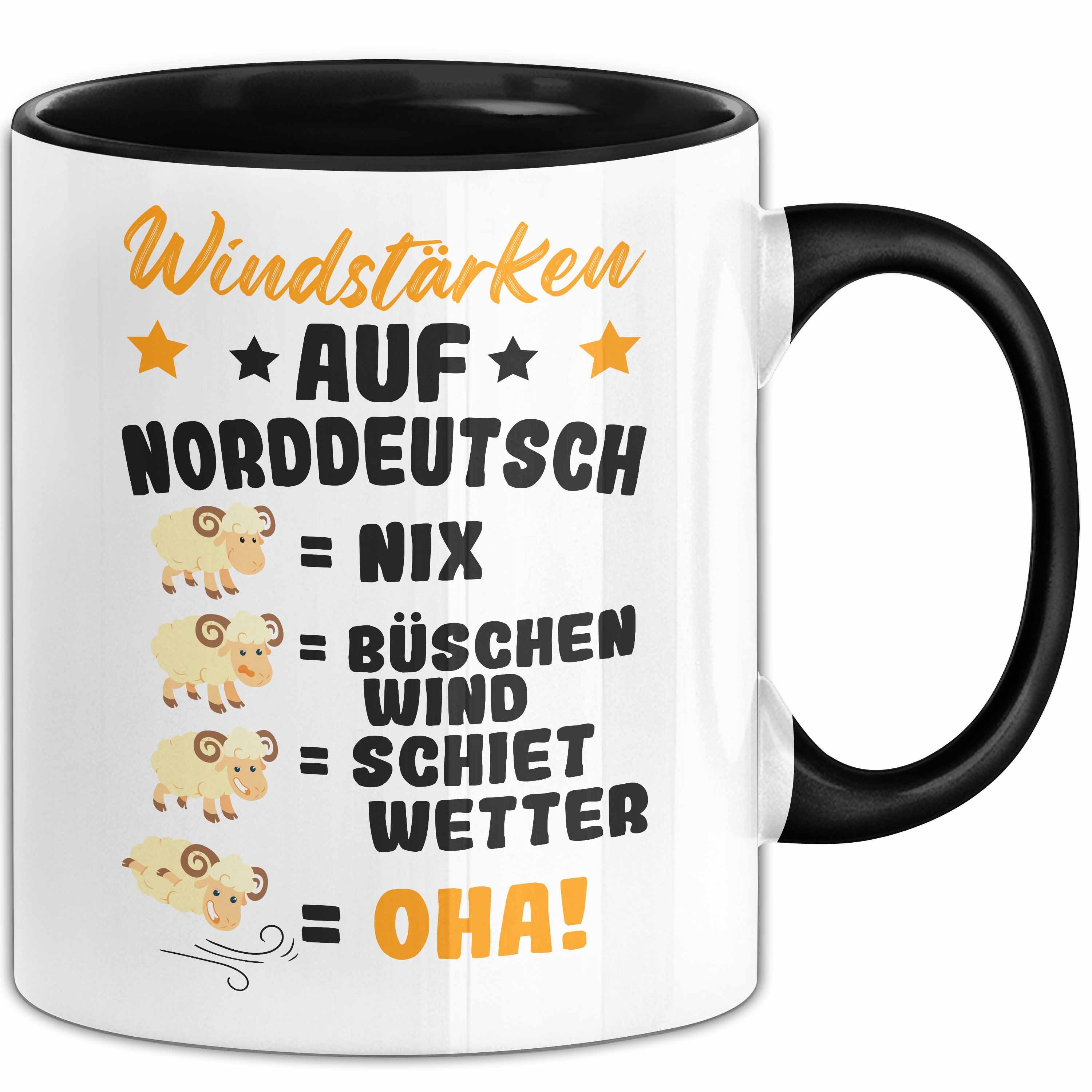 Tasse Windstärken Auf Norddeutsch Tasse Geschenk Norddeutschland Spruch Büsc