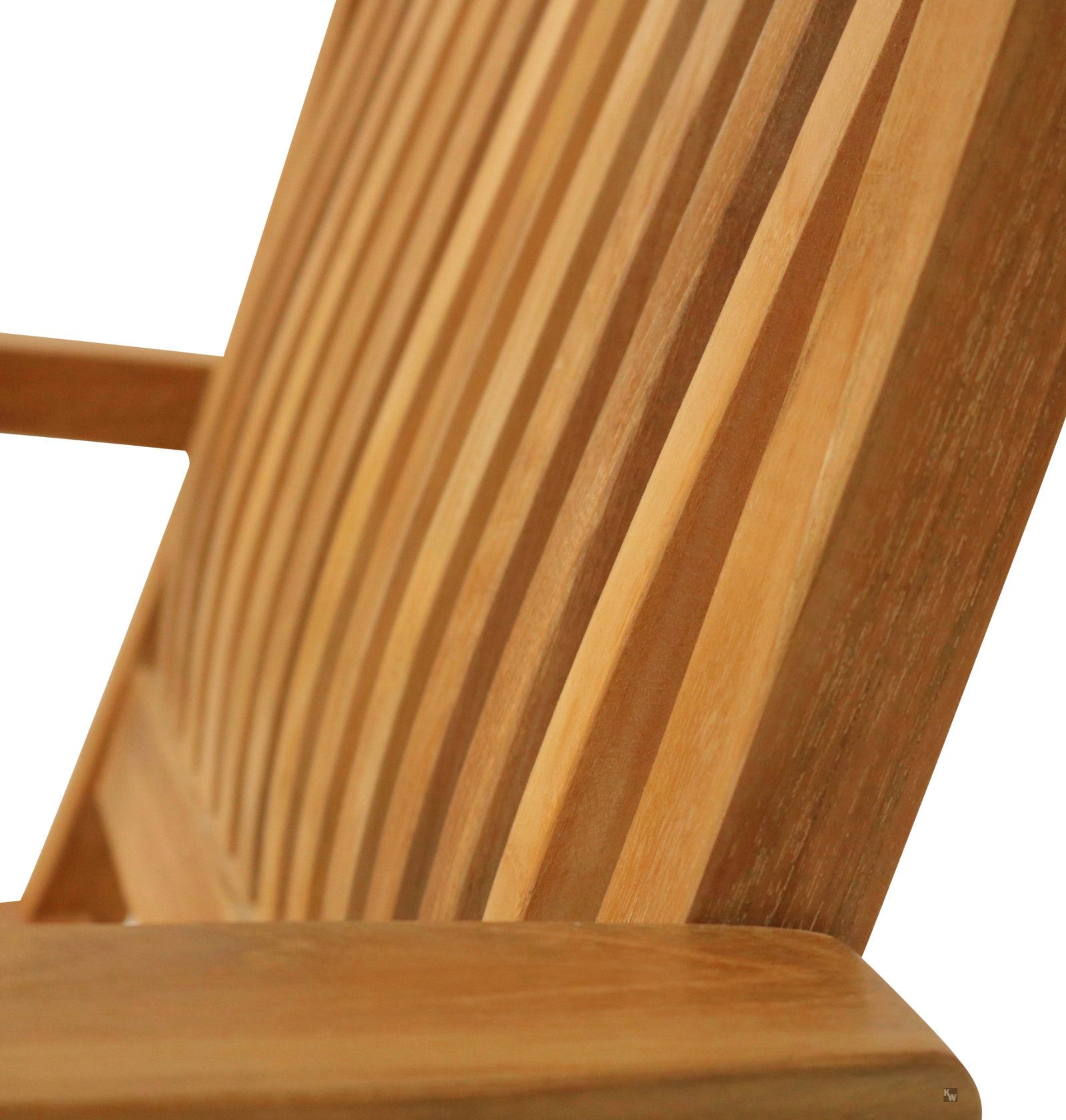 Kai Wiechmann Gartenstuhl Teak Klappstuhl mit Armlehnen, Gartenklappstuhl aus massivem Teakholz, robuster und langlebiger Teak Balkonstuhl