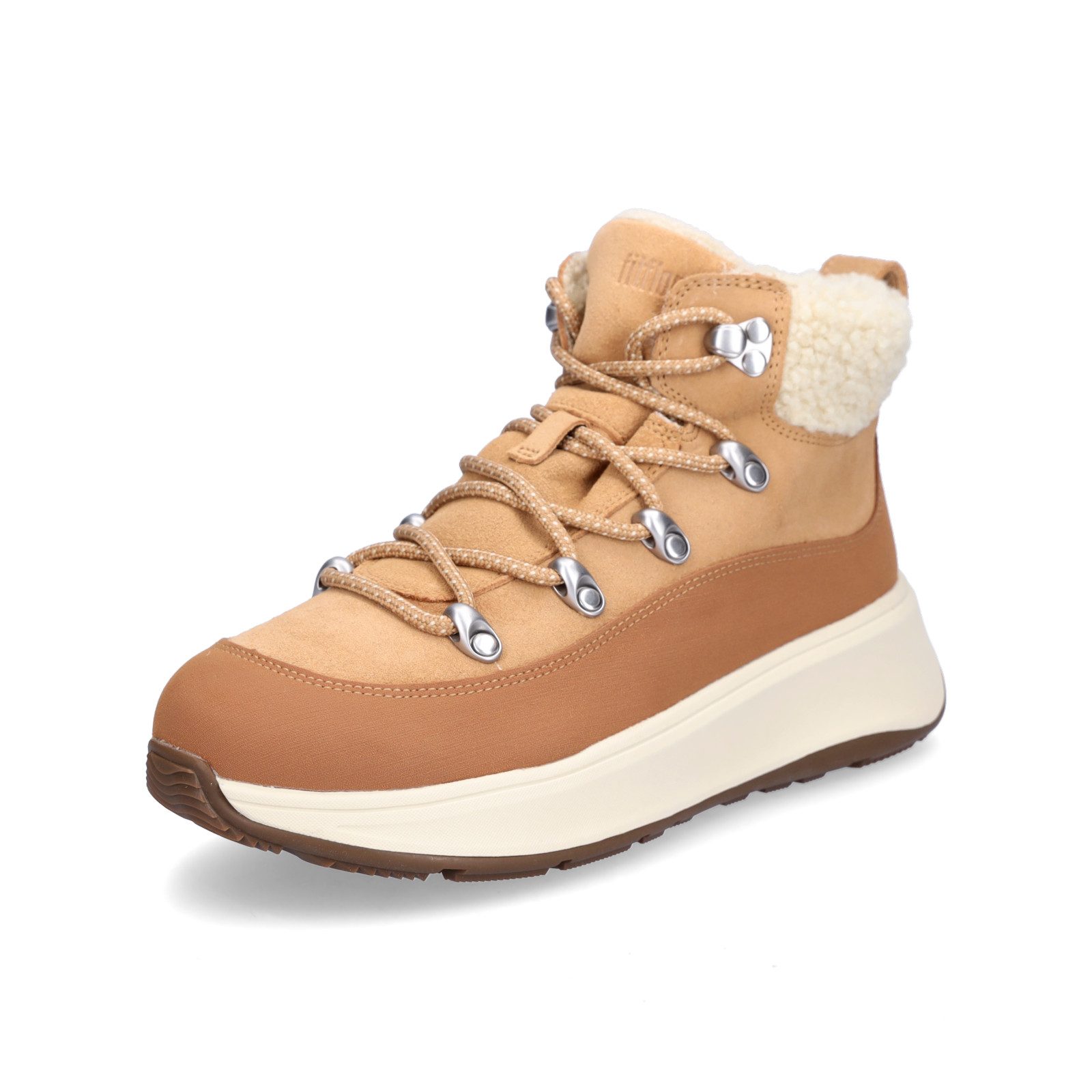Fitflop FitFlop Damen Schnürboot F-MODE TE sand braun Schnürboots