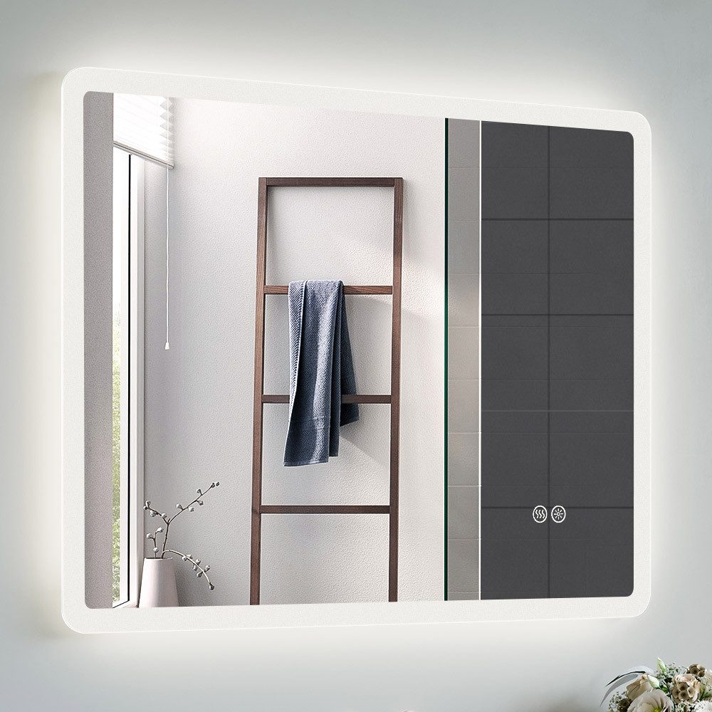 HOROW Badspiegel Badezimmerspiegel mit Beleuchtung LED günstig online kaufen