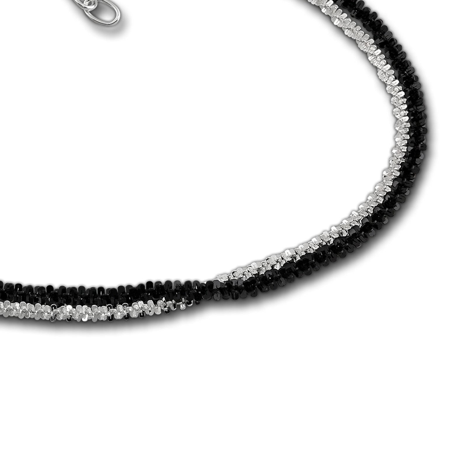 SilberDream Silberarmband SilberDream Armschmuck 19cm schwarz günstig online kaufen