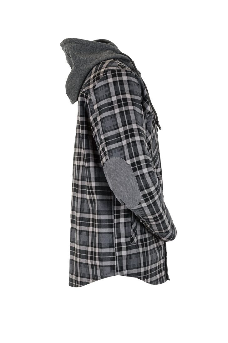 Planam Thermohemd PLANAM Unisex Thermohemd OUTDOOR Kapuze Schiefer/Zink