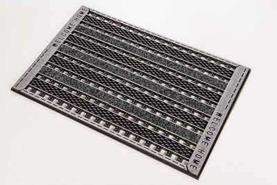 Fußmatte »GC Clean Griddie«, CarFashion, rechteckig, Höhe 8 mm, mit Spruch, In- und Outdoor geeignet