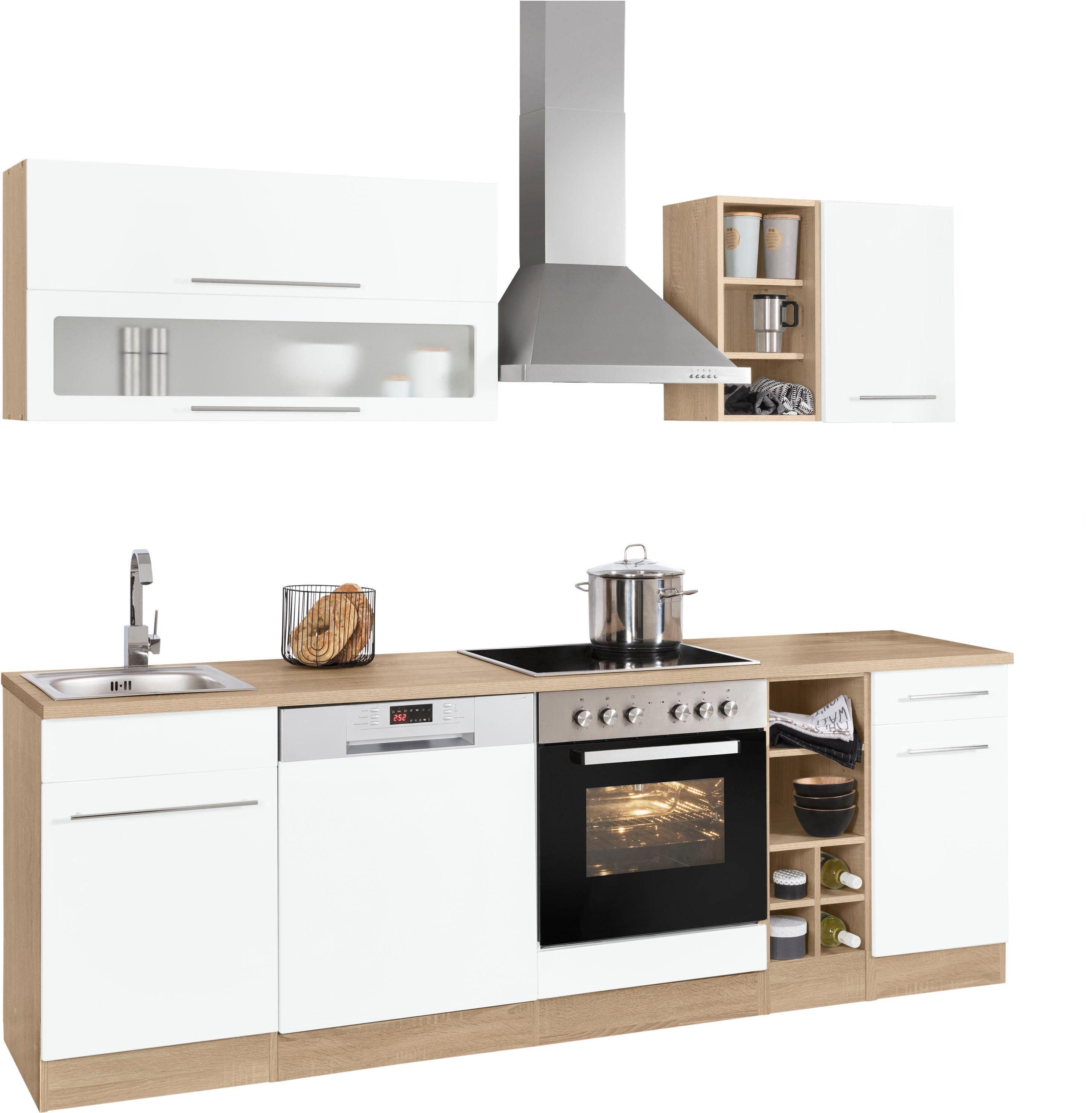 HELD MÖBEL Küchenzeile »Eton«, mit E-Geräten, Breite 240 cm online kaufen |  OTTO