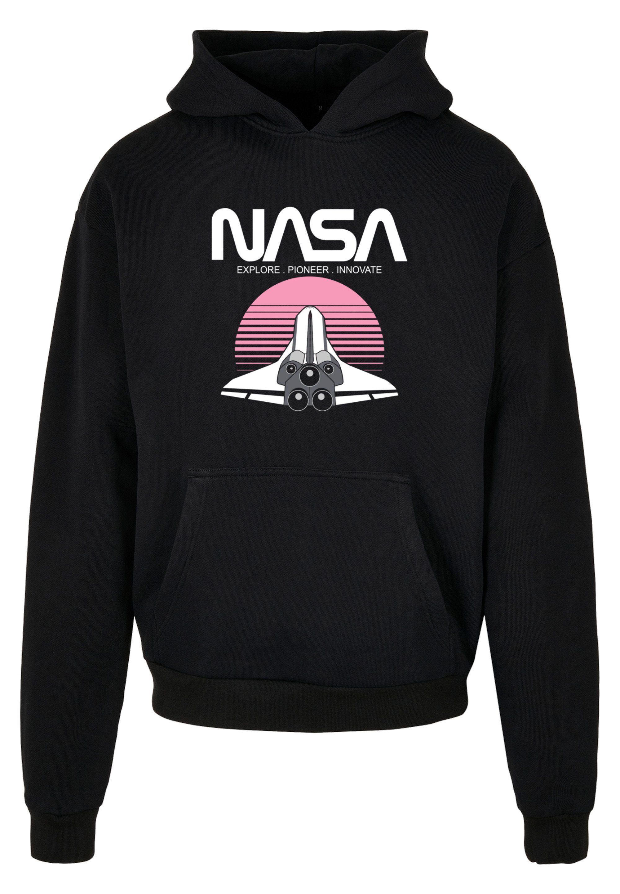 F4NT4STIC Sweatshirt Oversize Sunset Print Premium Shuttle NASA Space