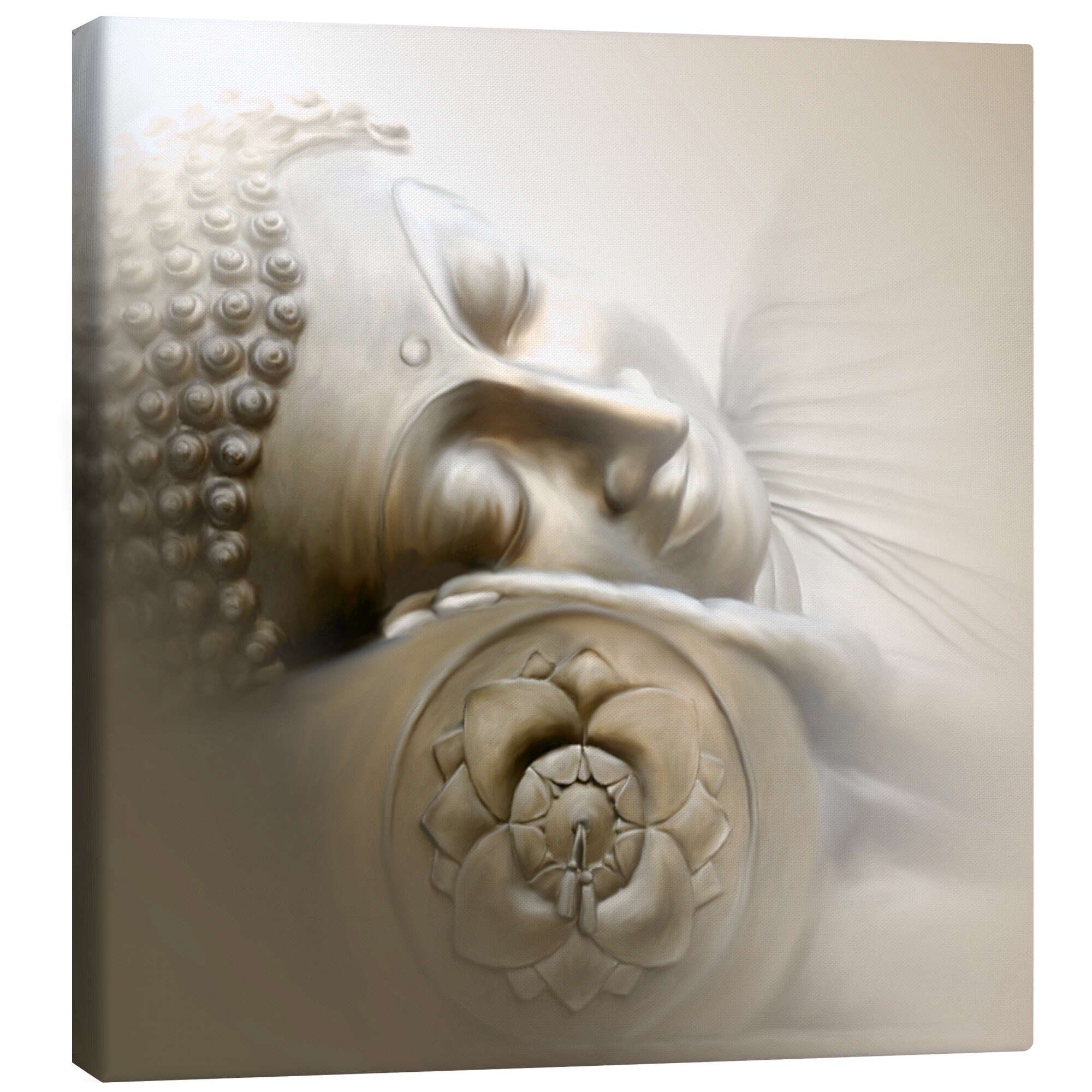 Posterlounge Wandbild Schlafender Buddha, Christine Ganz, erhältlich als Poster, Leinwandbild, Wandsticker oder Acrylglasbild