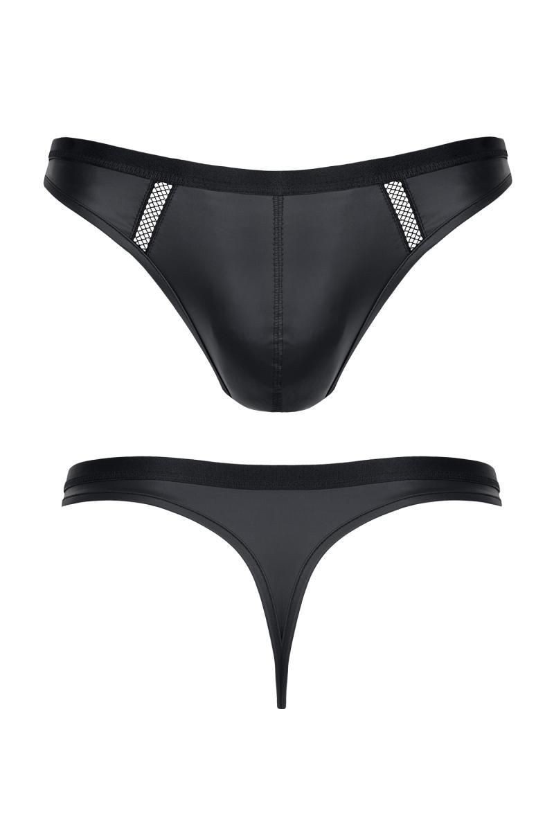 Regnes Fetish Planet Slip Herren-Slip in schwarz - L