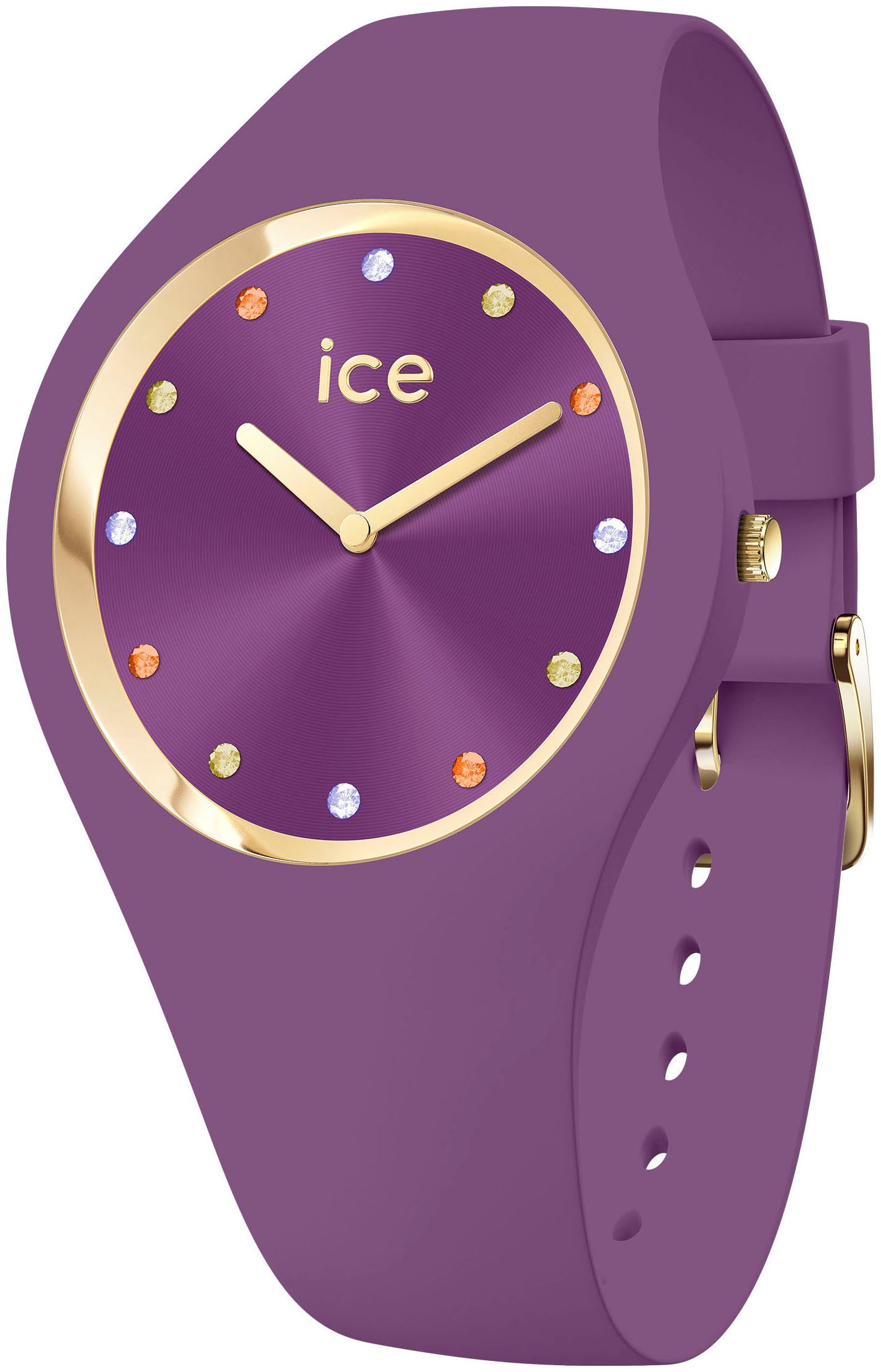 ice-watch Quarzuhr ICE cosmos - Small+ - 2H (colour stones) 022286, Armbanduhr, Damenuhr, Silikonarmband, analog