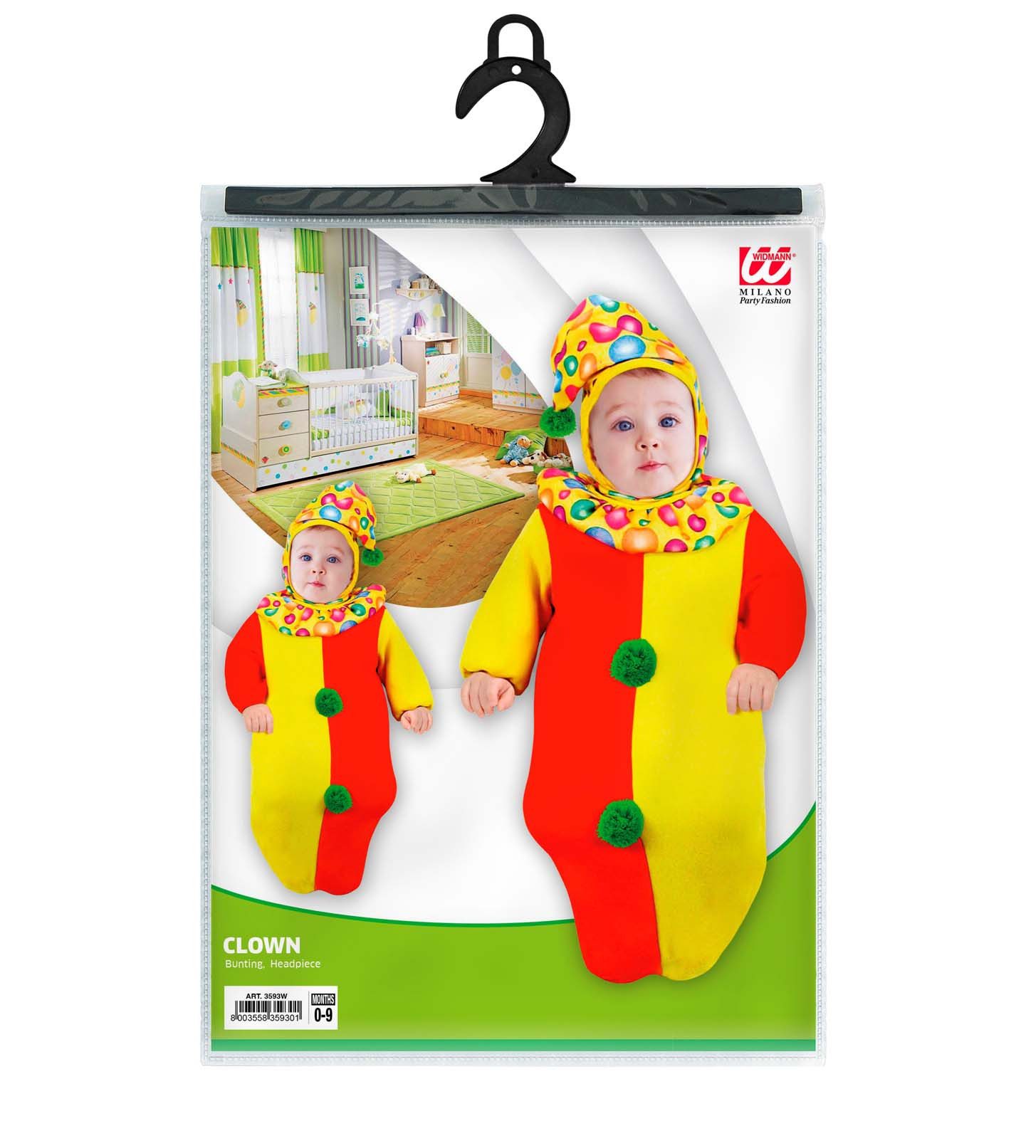 Widmann S.r.l. Kostüm Clown Babykostüm 2-tlg