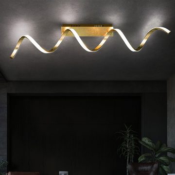 WOFI LED Deckenleuchte, LED-Leuchtmittel fest verbaut, Warmweiß, Deckenleuchte Deckenlampe Wohnzimmerleuchte, Designleuchte