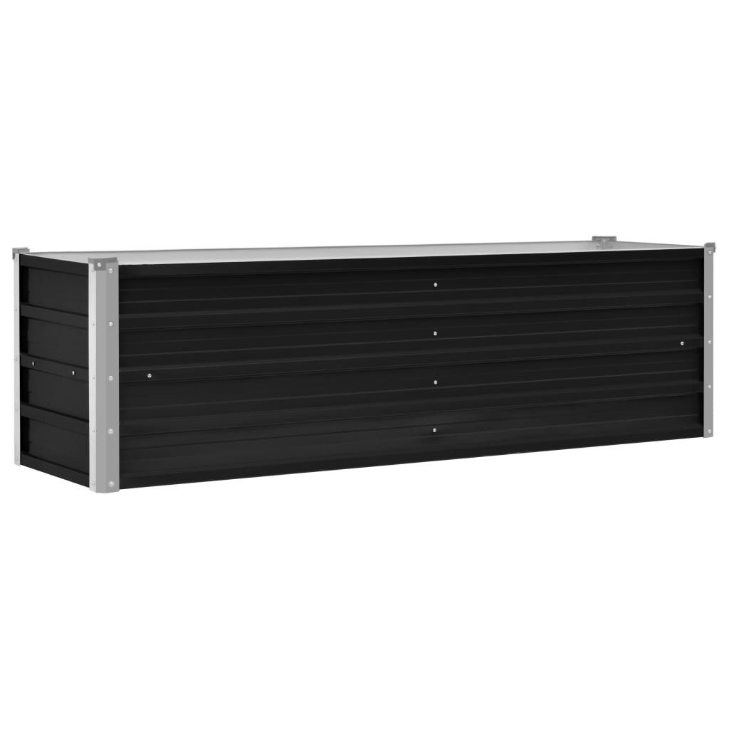vidaXL Hochbeet 160 x 40 x 45 cm Garten-Hochbeet Anthrazit 160x40x45 cm Ver günstig online kaufen