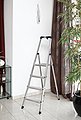 KRAUSE Stehleiter »Safety«, Aluminium, 1x4 Stufen, Arbeitshöhe ca. 285 cm, Bild 8