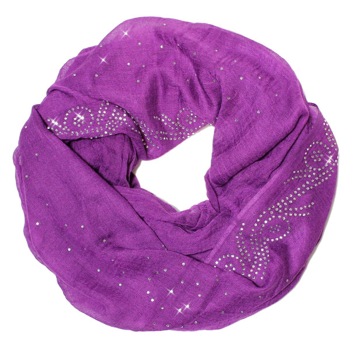 dy_mode Loop Großer Loopschal mit Glitzer Schlauchschal Rundschal Unifarbe, günstig online kaufen