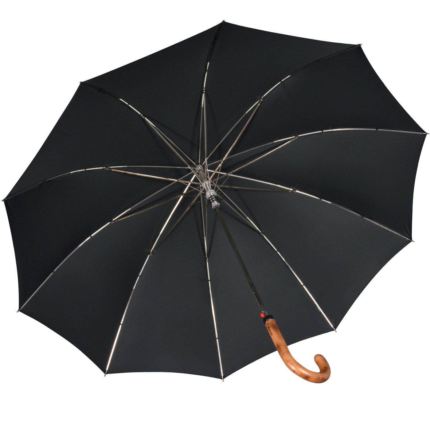 Knirps® Stockregenschirm Herrenschirm mit Automatik, groß und stabil, mit robustem Stahlgestell - black – Bild 5 von 5