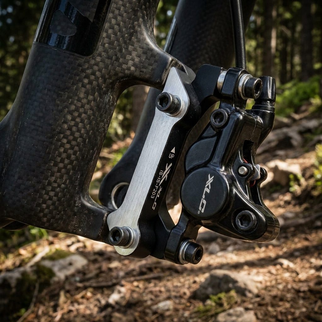 XLC Scheibenbremse XLC Scheibenbremsadapter für IS-Bremse IS-Gabel VR Ø 203mm, HR Ø180mm