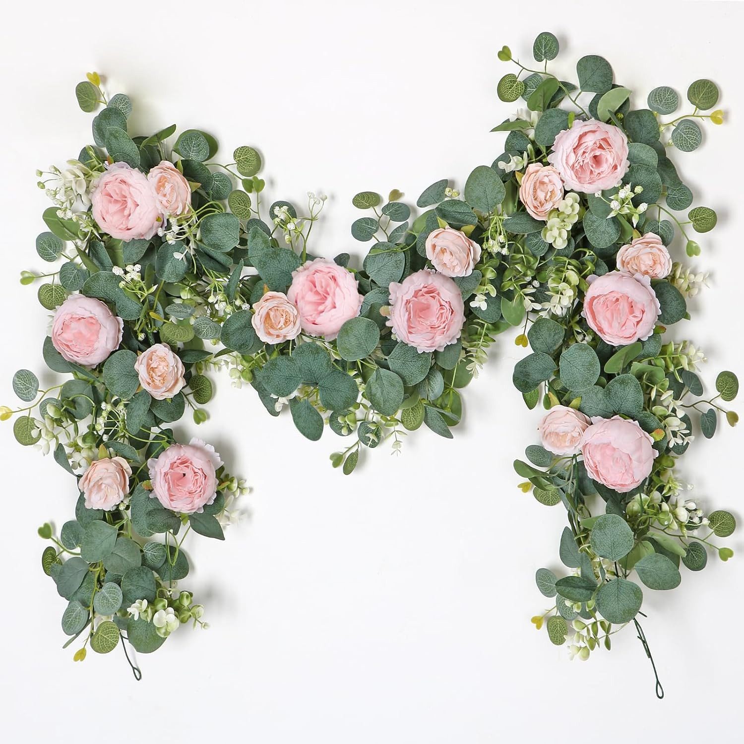 Kunstblumenstrauß 2/4 Stück Künstliche Blumengirlande Eukalyptus günstig online kaufen