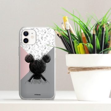 DeinDesign Handyhülle Disney Marmor Mickey Mouse Mickey Mouse Scribble, Apple iPhone 12 mini Silikon Hülle Bumper Case Handy Schutzhülle