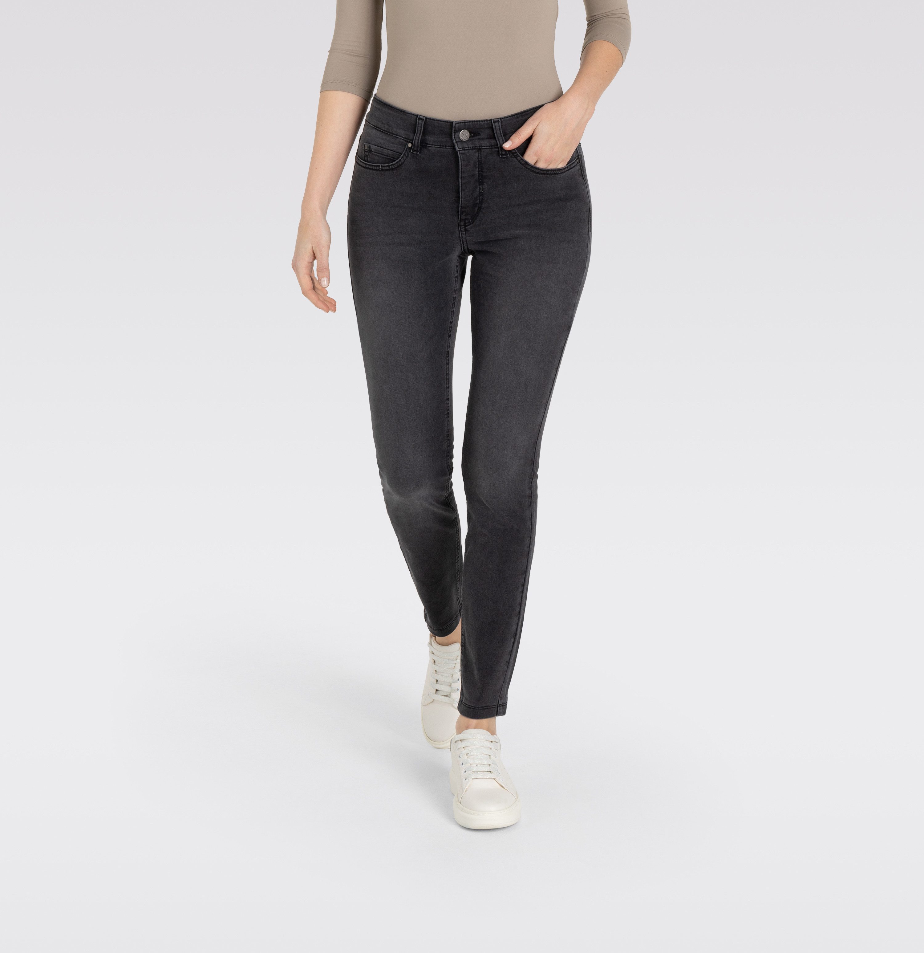 Stretch-Jeans MAC DREAM SKINNY anthra fancy wash 5402-90-0355 D972