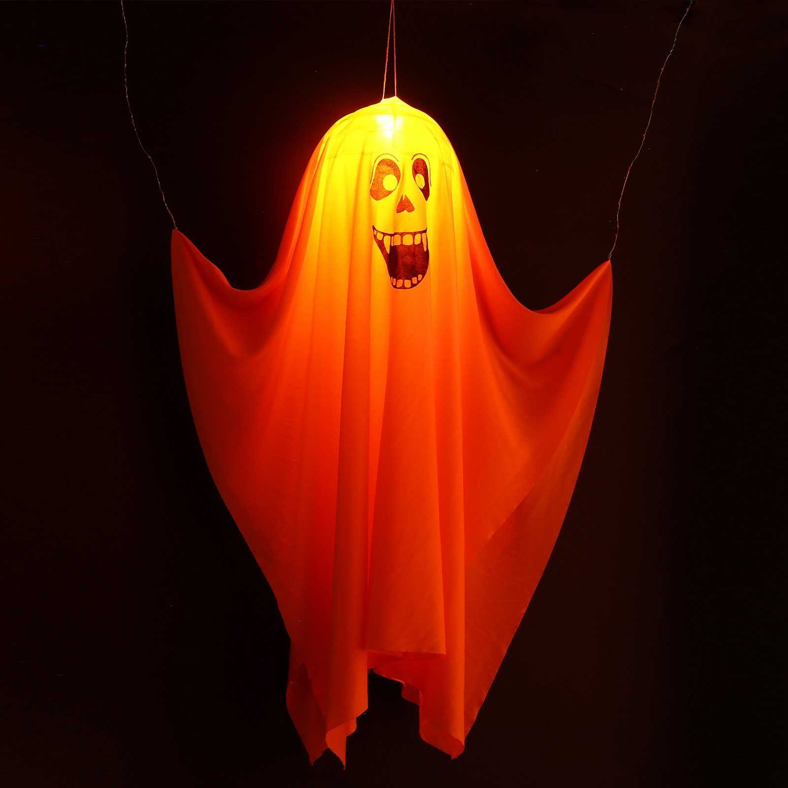 Rosnek Dekofigur Hängendes (1 Zauberer Haus Halloween für Horror Geistertuch, Licht, Orange Party gelbem mit Requisiten Dekoration St), Bar