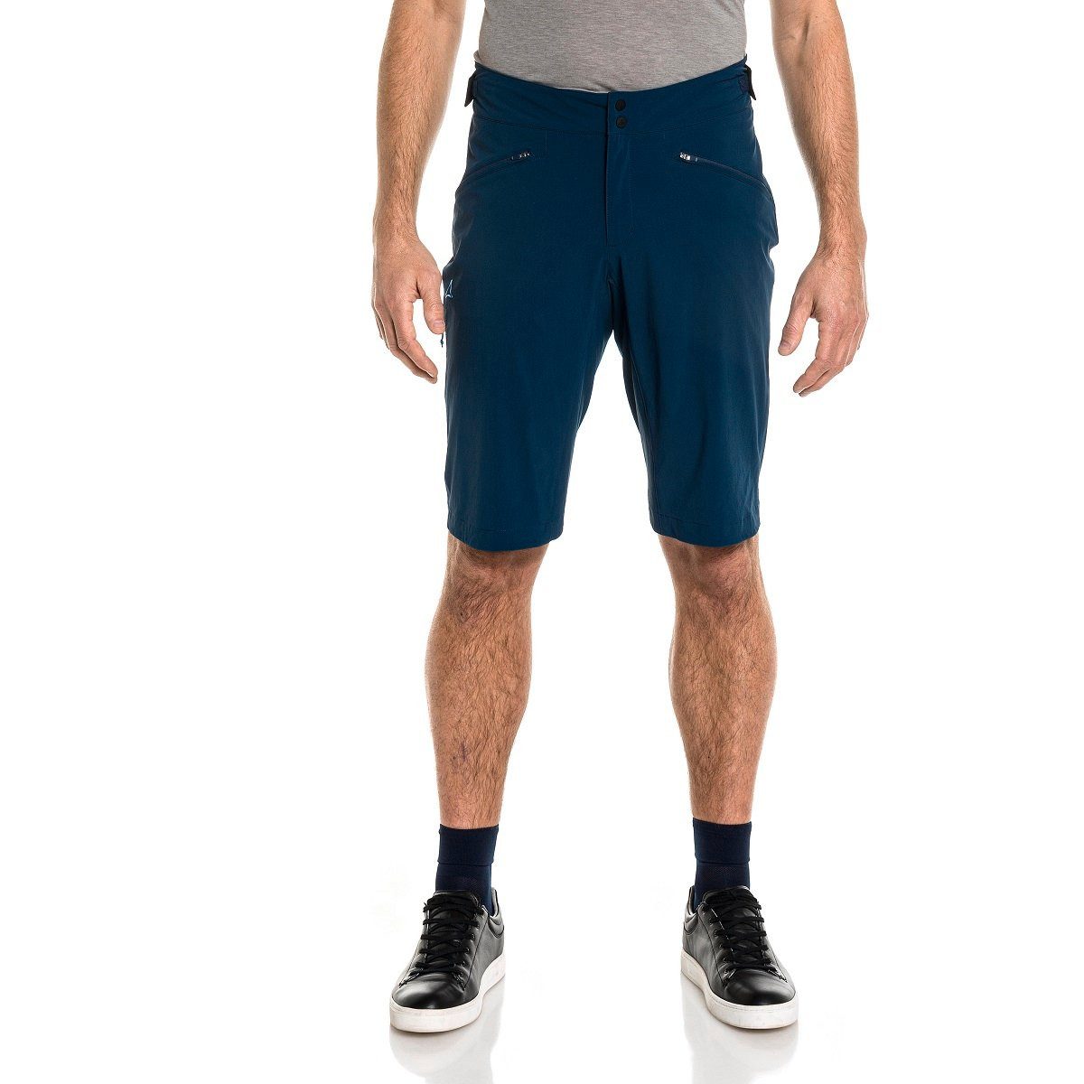 Schöffel Fahrradhose Fahrrad-Wanderhose Trans Canada 4-Wege Stretch kurz dunkelblau Herren