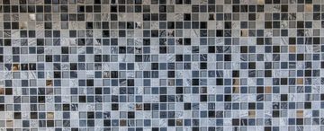Mosani Mosaikfliesen Naturstein Rustikal Mosaikfliese Glasmosaik grau schwarz silber