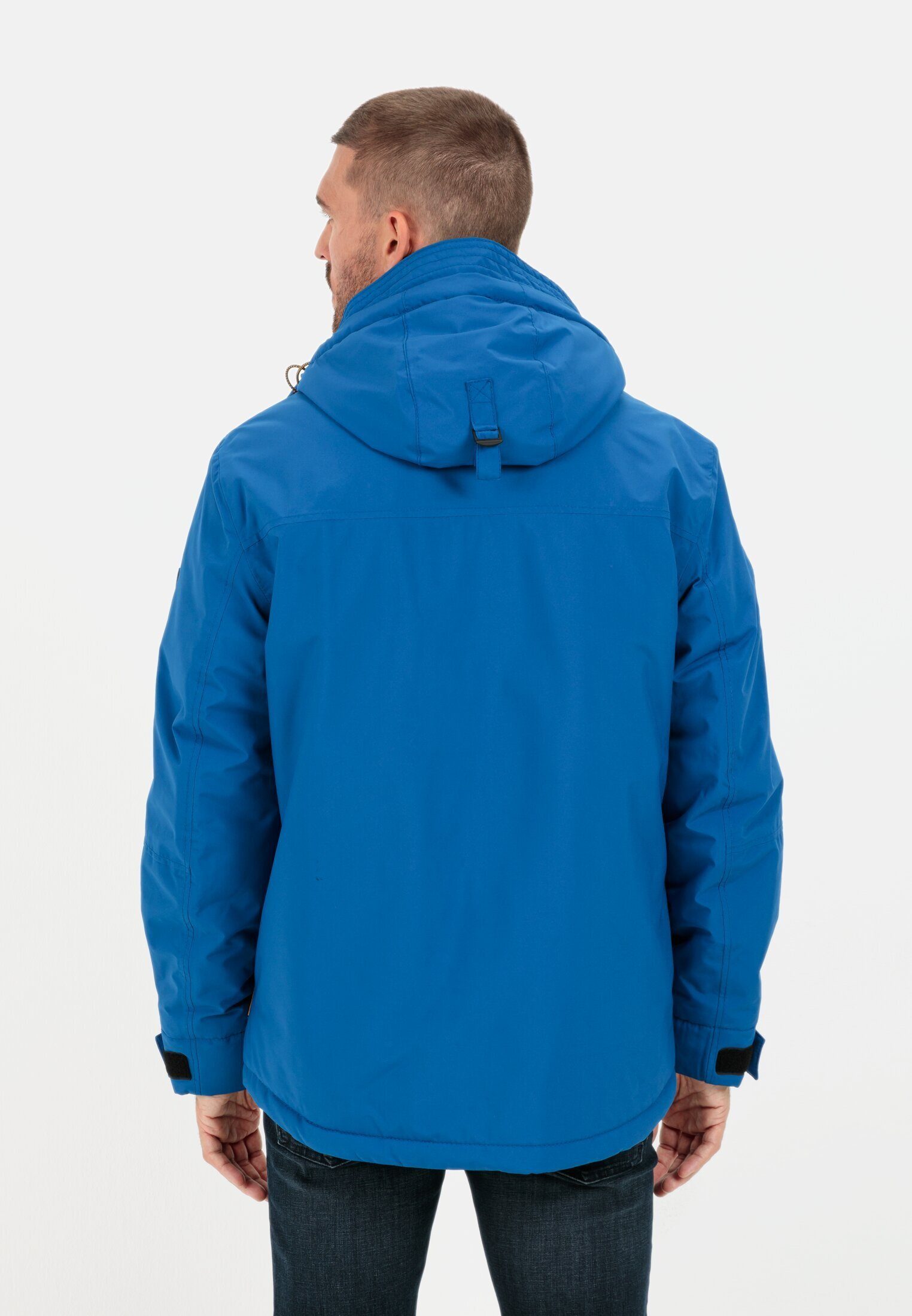 camel active Funktionsjacke mit abnehmbarer Kapuze Langarm Reflektierende Details