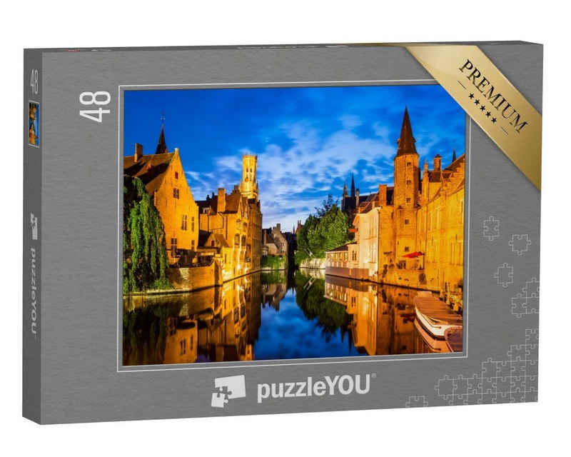 puzzleYOU Puzzle Brügge, Belgien, 48 Puzzleteile, puzzleYOU-Kollektionen