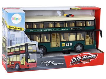 efaso Spielzeug-Bus Doppeldecker Bus / City Bus - mit Licht & Sound / Reibungsantrieb