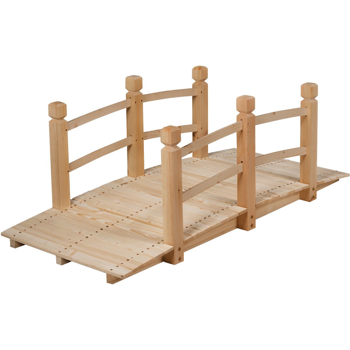 COSTWAY Zierbrücke, Holzbrücke, Gartenbrücke, Dekobrücke, 150 günstig online kaufen