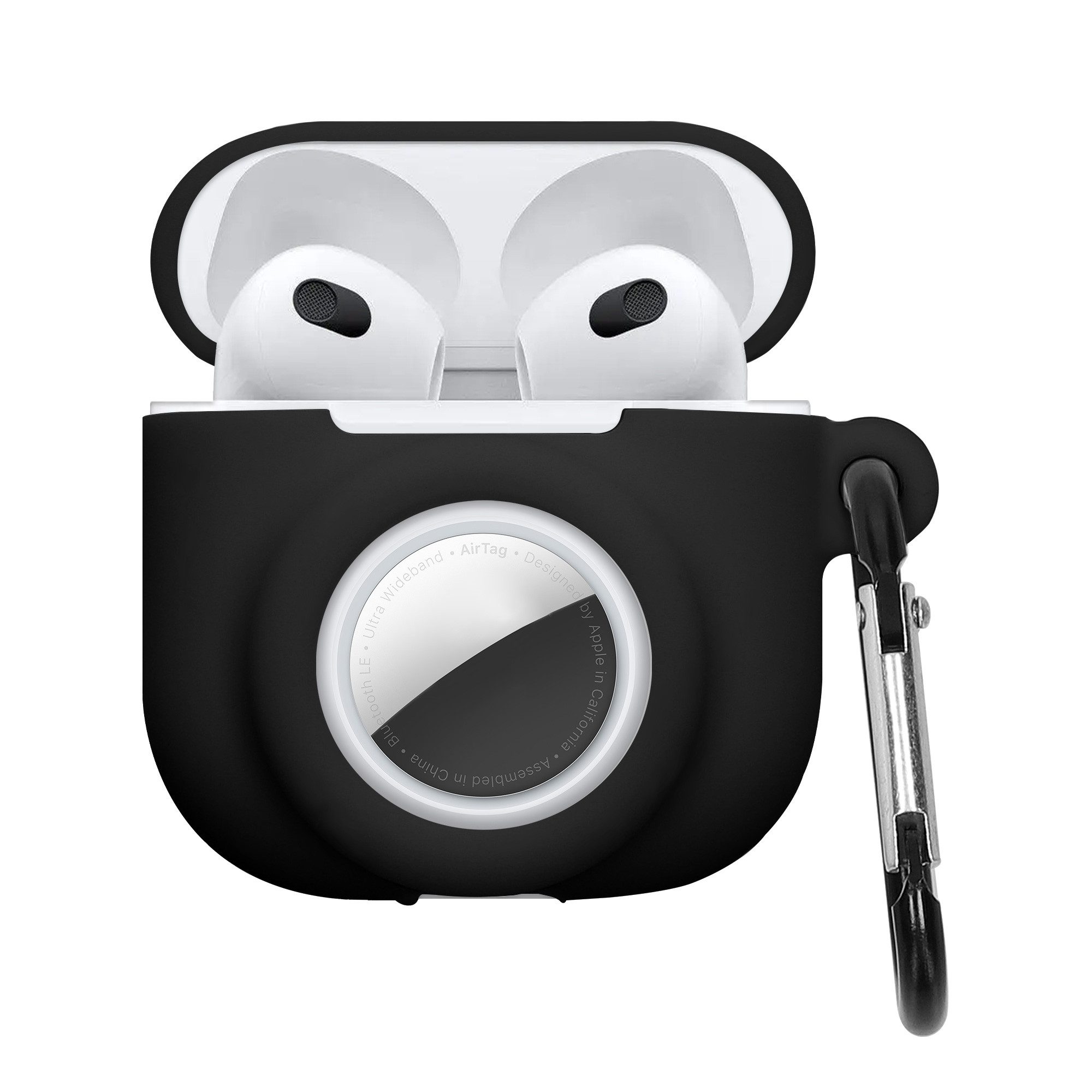 kwmobile Etui 2-in1 Hülle für Apple Airpods 4 und AirTag, Weiches Silikon C günstig online kaufen