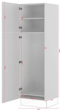 IMPULS KÜCHEN Kühlumbauschrank "Valencia", Breite/Höhe: 60/190,7 cm vormontiert, mit Soft-Close
