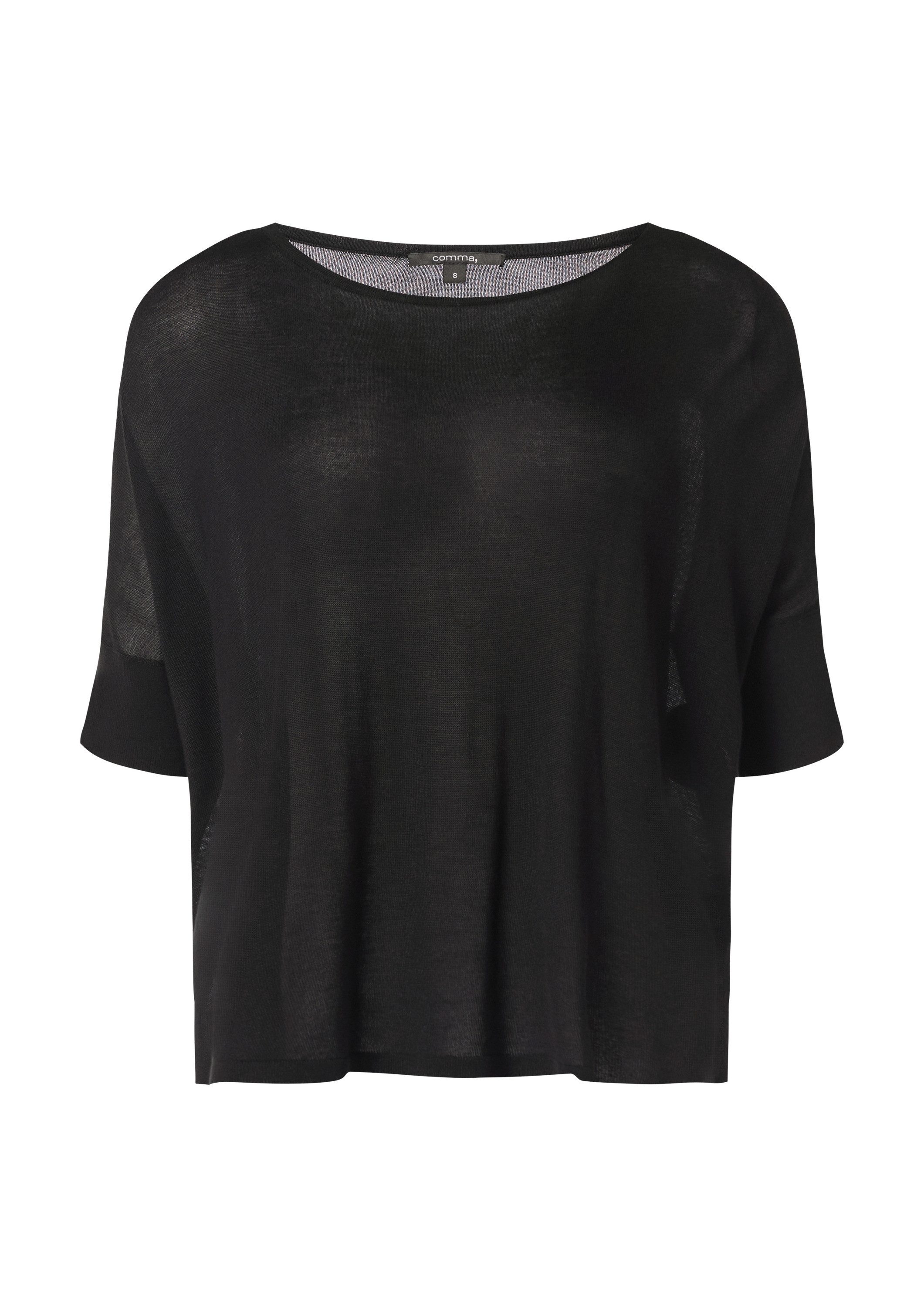 comma Kurzarmpullover Strickpullover Strickpullover