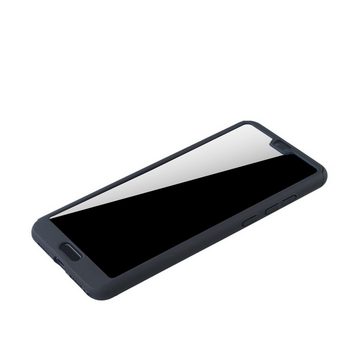 König Design Handyhülle Huawei P20, Huawei P20 Handyhülle 360 Grad Schutz Full Cover Schwarz