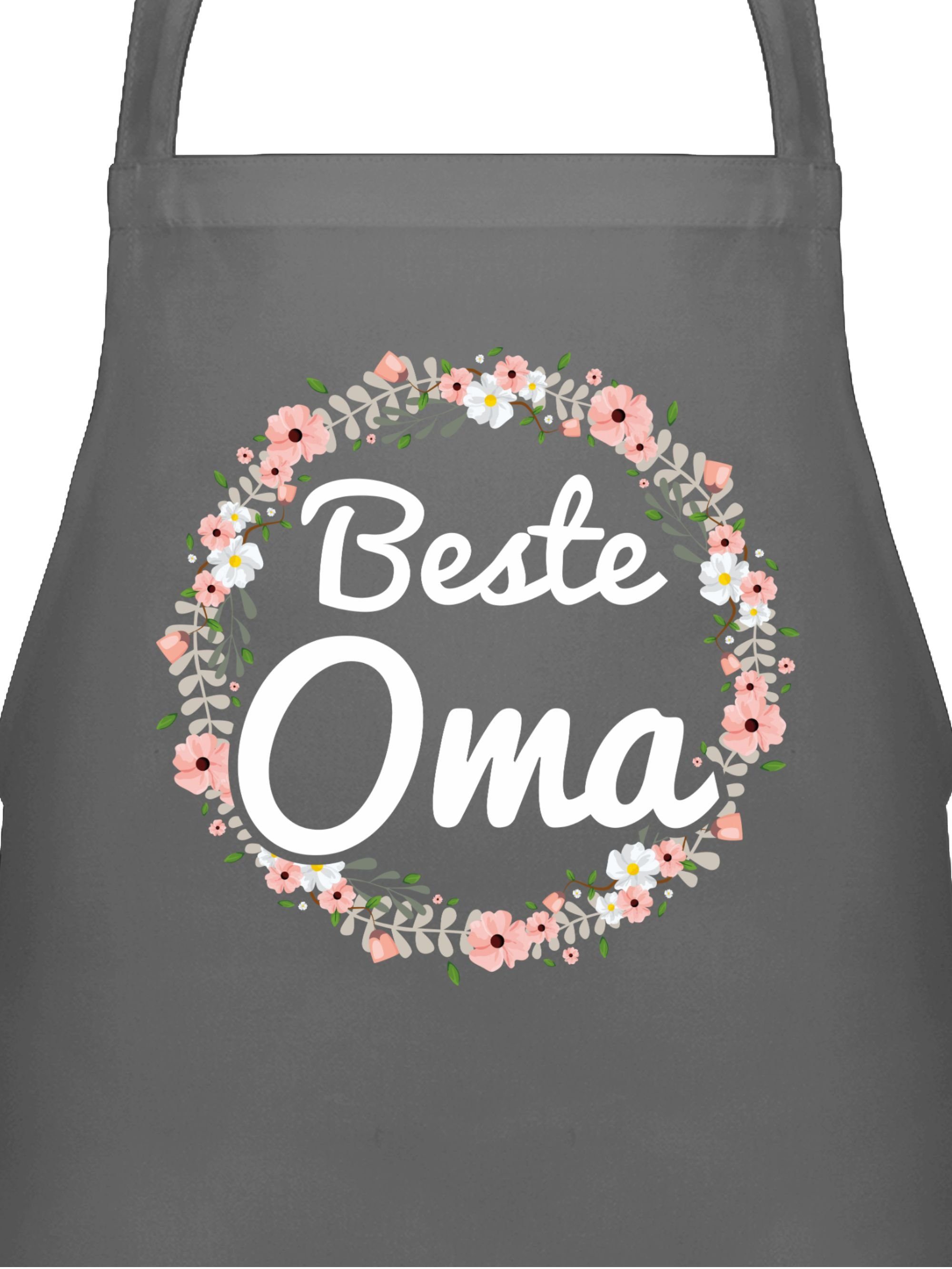 Shirtracer Kochschürze »Beste Oma Blumenkranz - Küchenschürze zum ...