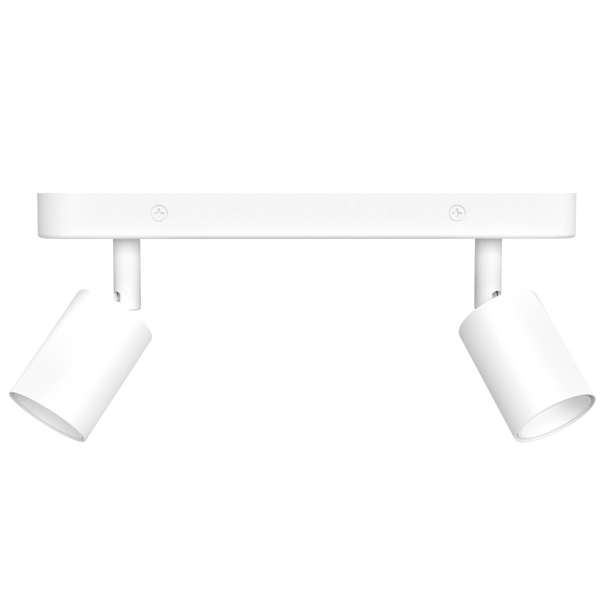 linovum LED Aufbaustrahler AWORA Deckenlampe 2 flammig weiss schwenkbar mit 2x E27 Fassung Spot