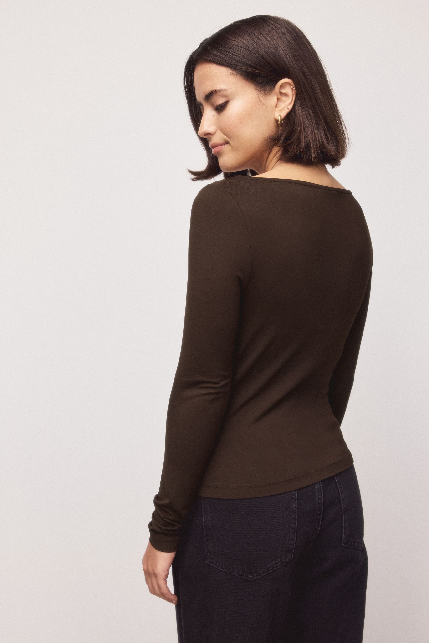 Next Blusenshirt Weiches, asymmetrische Langarmoberteil (1-tlg) günstig online kaufen