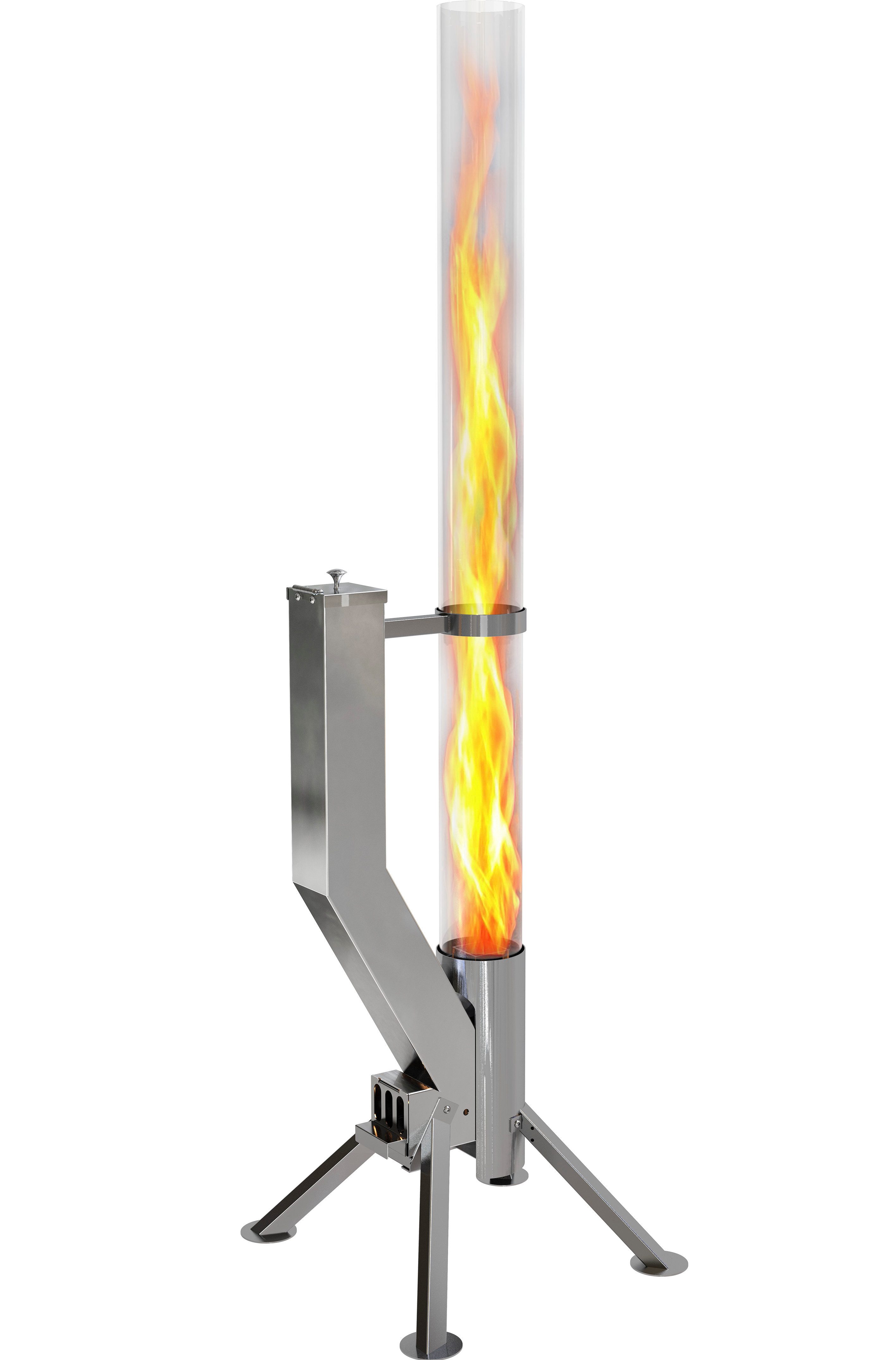 Gardenflare Feuerschale Premium Gartenkamin Feuersäule und Pelletfackel günstig online kaufen