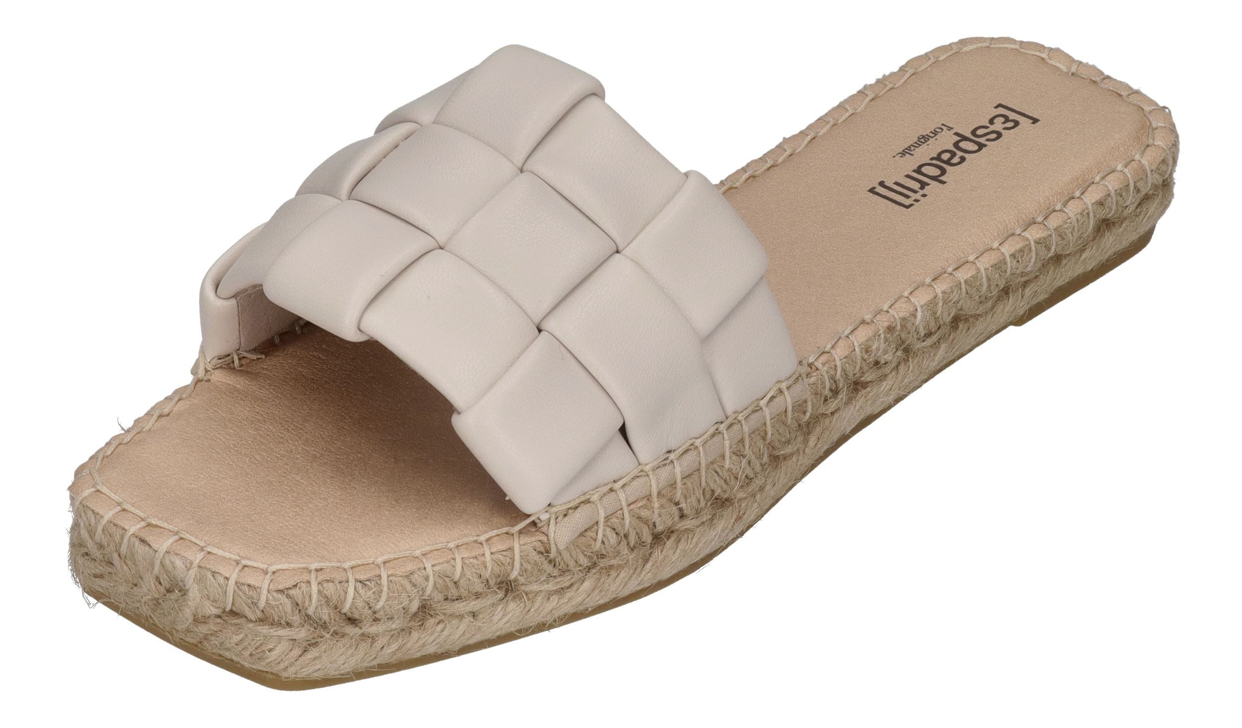 espadrij l´originale CARRE CHECK Pantolette Nature günstig online kaufen