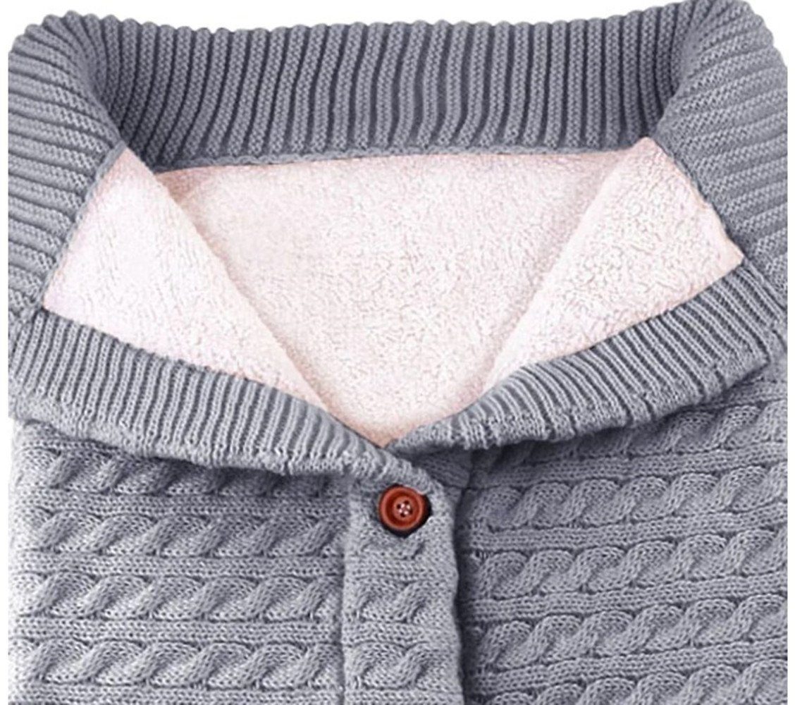 Schlafsack Neugeboren Babyschlafsack Schlafsack Kinderwagen für Monat Warmer 0-12 Warmer, für Babys XDeer gray1 Baby Wickelwickel Wickeldecke