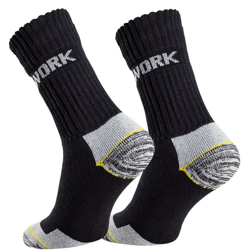 Reslad Arbeitssocken Reslad Arbeitssocken Männer WORK (6 x Paar) Extrem strapazierfähig (Spar-Set, 6-Paar, 6 Paar) Trekkingschuhe