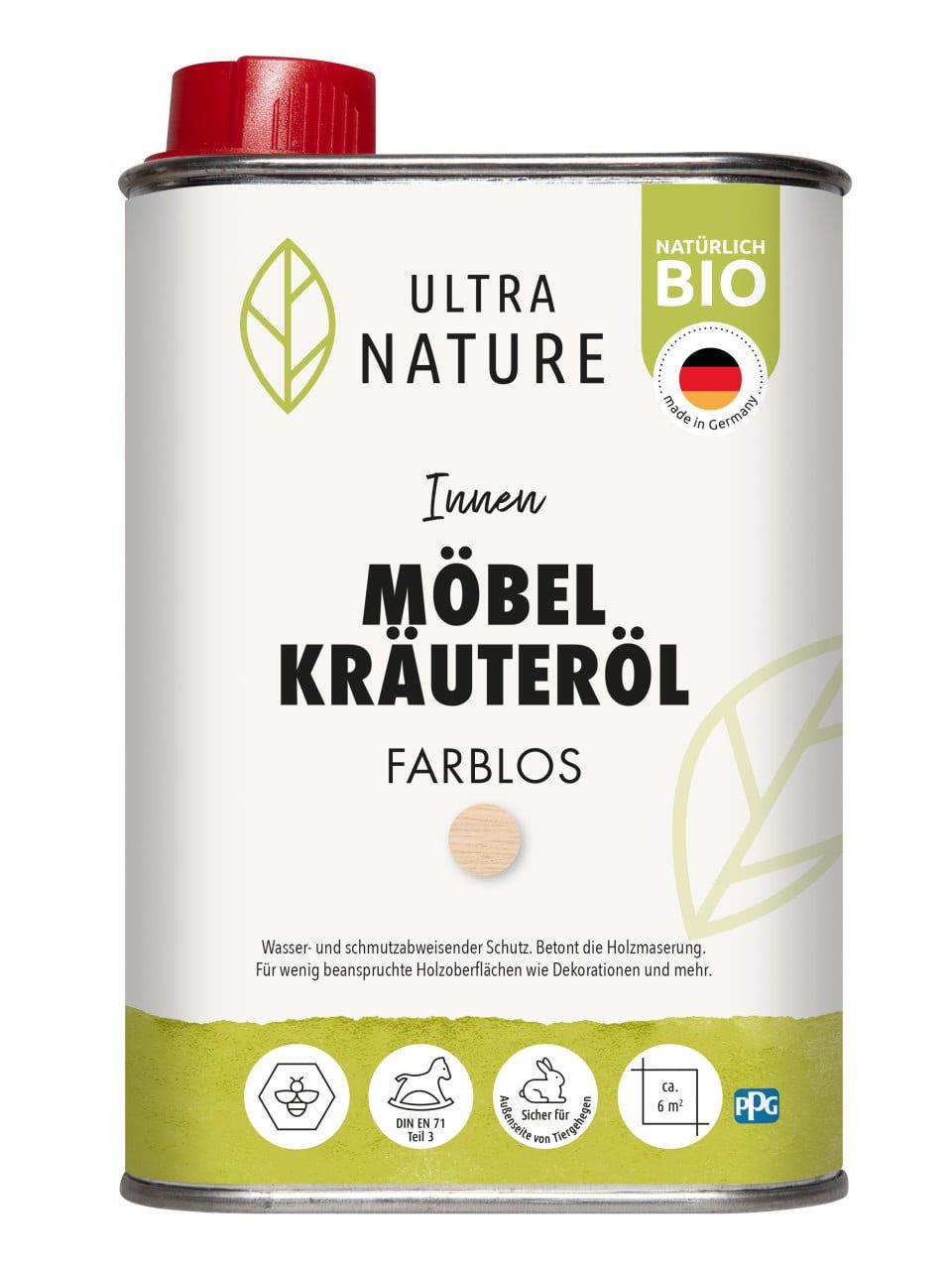 ULTRA NATURE Hartholzöl Ultra Nature Möbel Kräuteröl farblos 250 ml