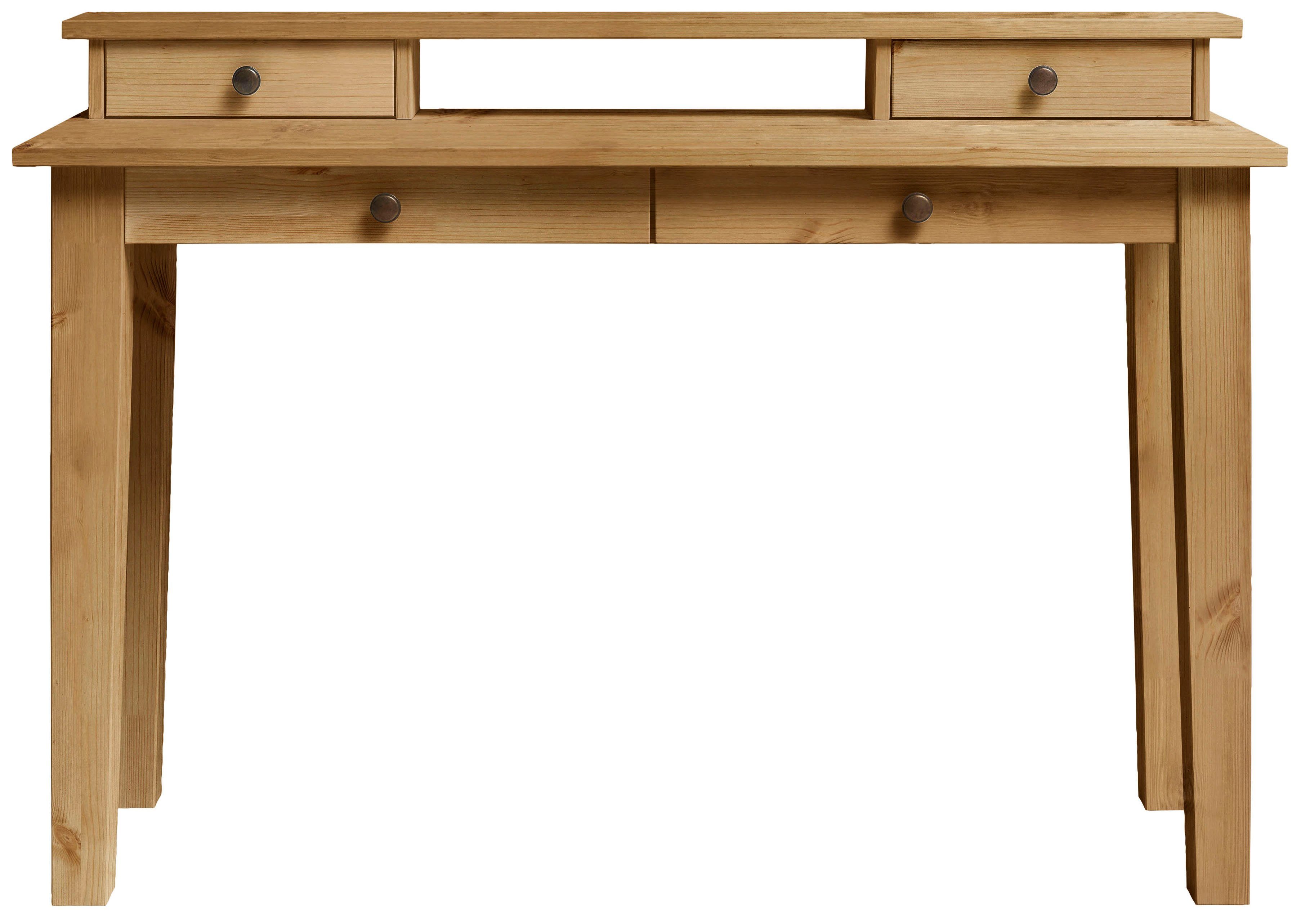 Wohn[glück]lich by Infantil Schreibtischaufsatz Solvita, Tischaufsatz  Schminktisch Aufsatz Kiefer massiv Breite 120 cm Landhaus
