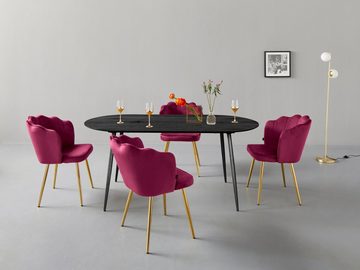 Leonique Esstisch Eadwine, Tischplatte aus MDF, verschiedene Größen und Farbvarianten, Höhe 76 cm